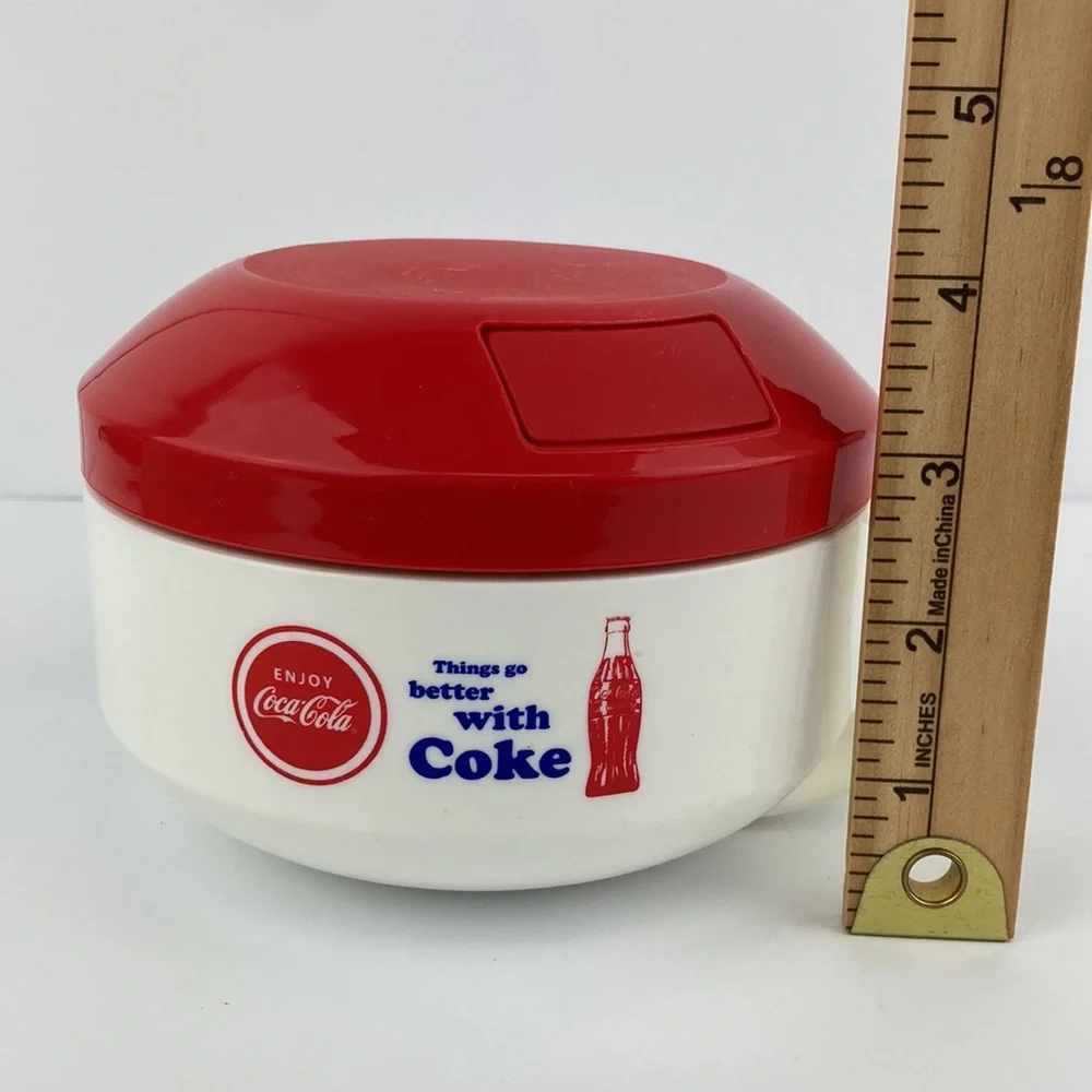 Aladdin / Coca-Cola Insulated Soup Bowl with Lid and Spoon 12 oz.
